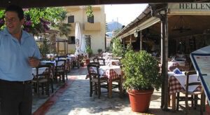 Taverna v letovisku Gouvia