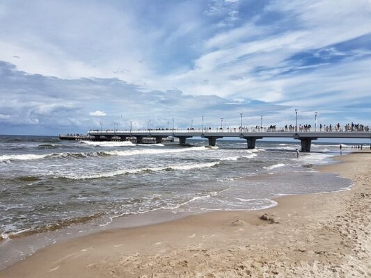 Kolobrzeg Beach, Polsko