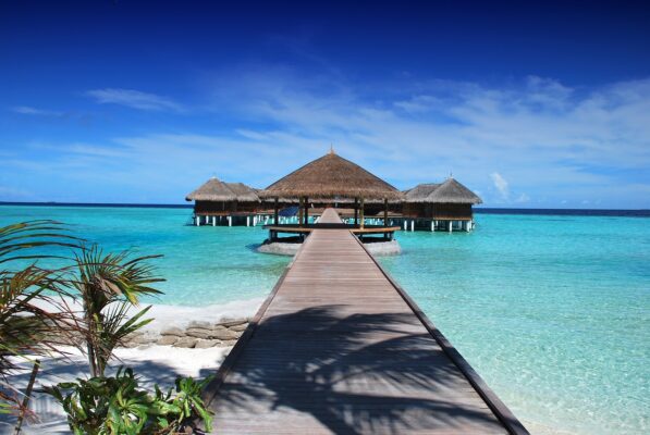Vodní bungalovy na Maledivách