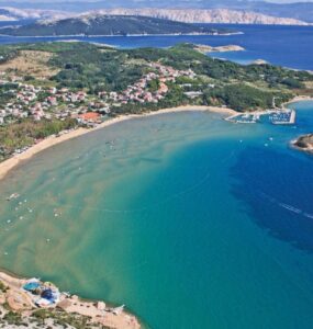 Pláž Paradise Beach, ostrov Rab
