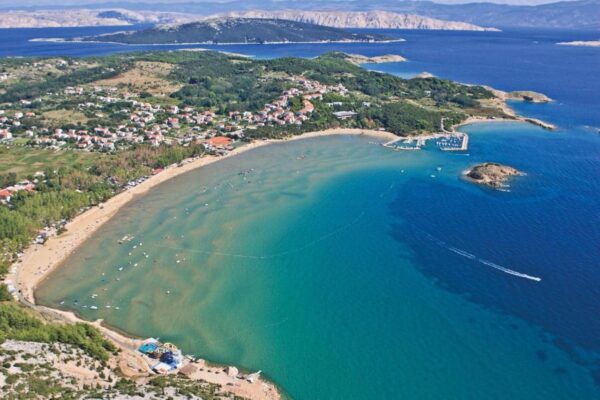 Pláž Paradise Beach, ostrov Rab