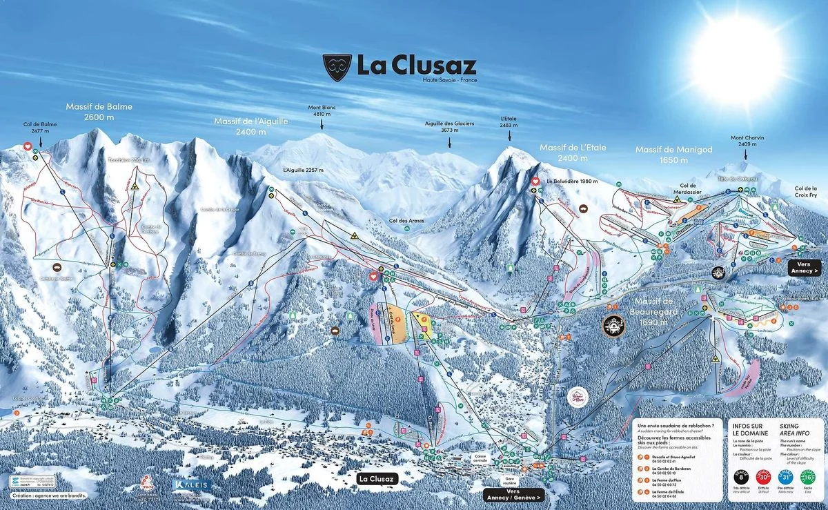 Lyžování letecky Francie - La Clusaz